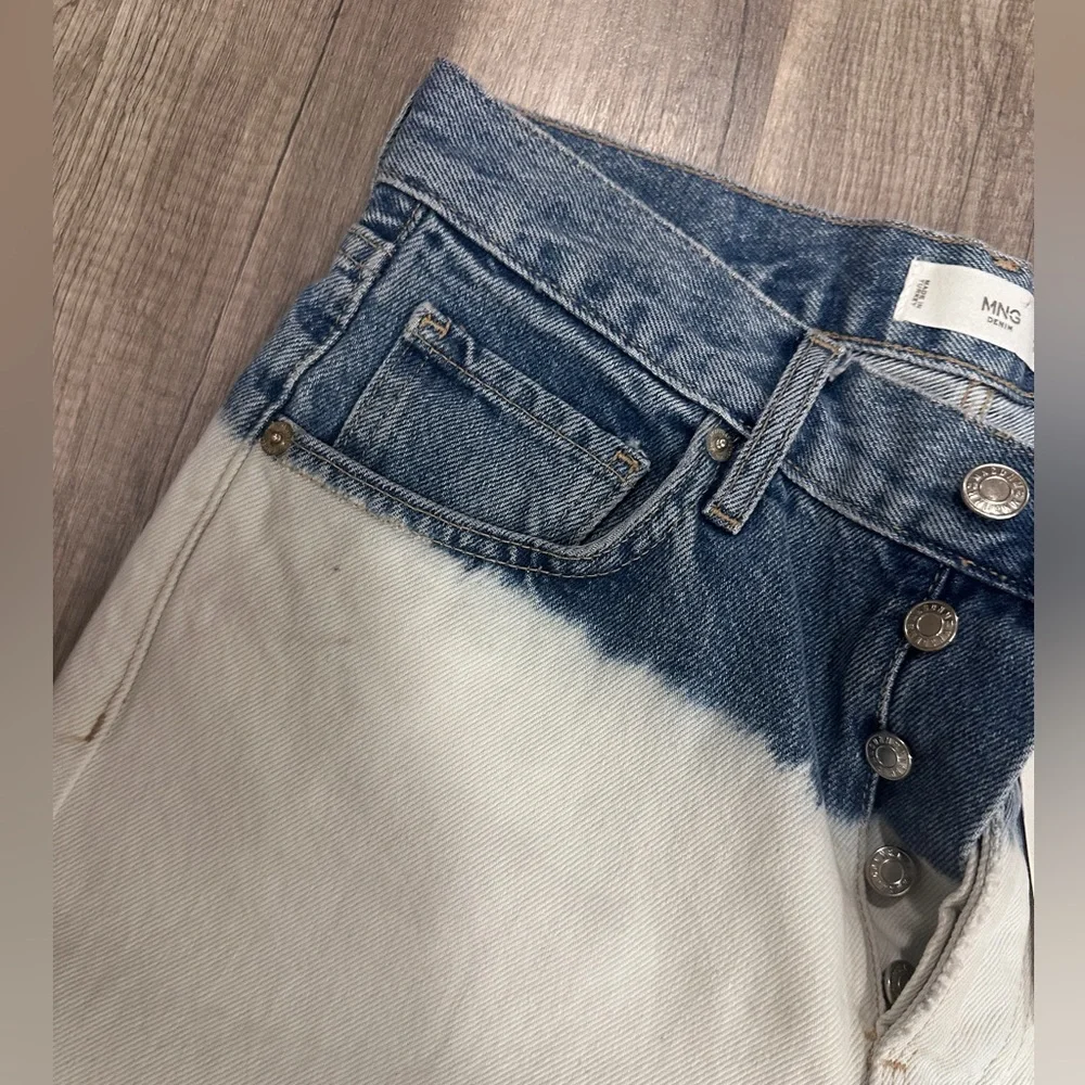 MNG denim mid rise regular straight woman’s size 4 jeans - Picture 2 of 7